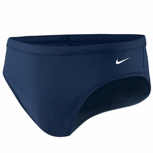 Nike Classic Competitive Swimmer Briefs Navy Embroidered White Swoosh Boy Man 28